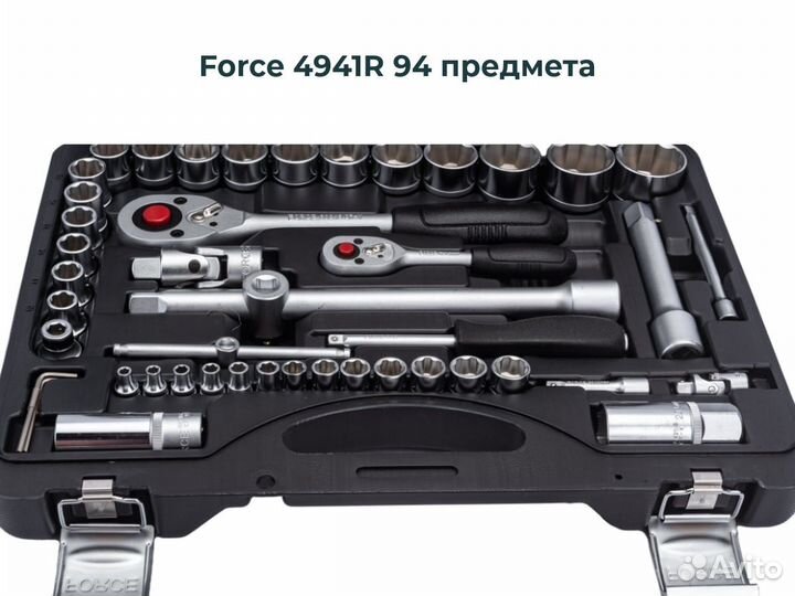 Набор инструментов для авто Force 94/108 предмета