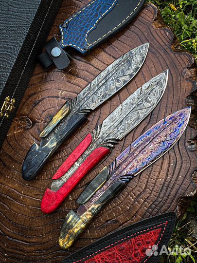 Нож из дамасской стали