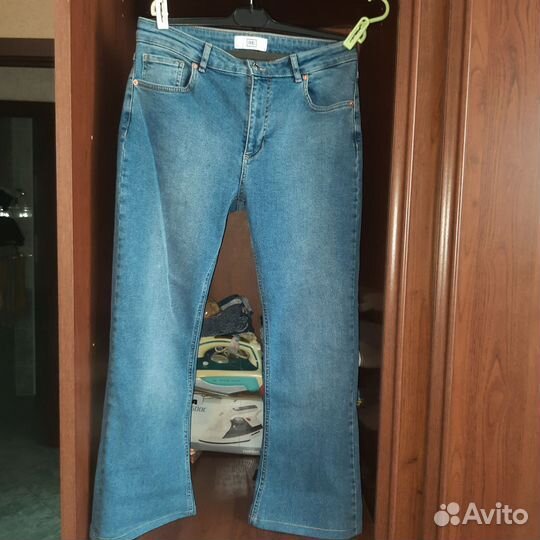 Джинсы клеш женские 48