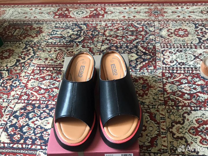 Сабо 38 размер женские серные