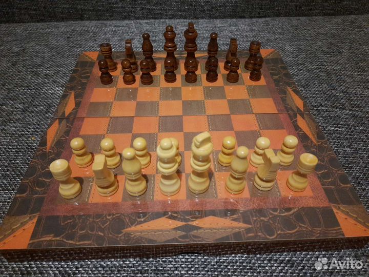 Шахматы Шашки Нарды 3в1