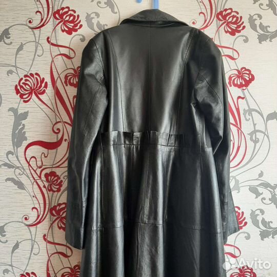 Плащ женский кожаный