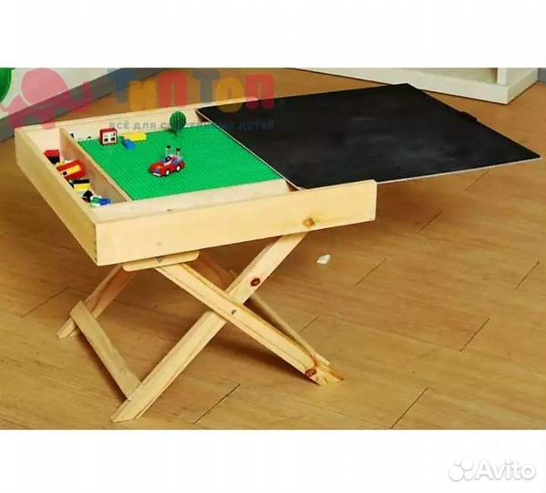 Деревянный Лего стол. Экологичный