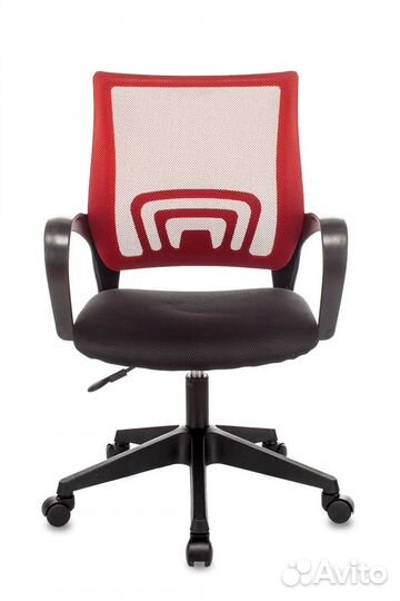 Кресло офисное TopChairs ST-Basic сетка/ткань крас