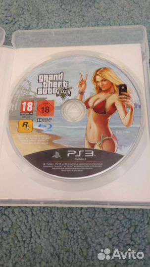 Диск GTA 5 на ps3