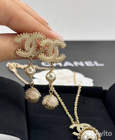 Серьги chanel