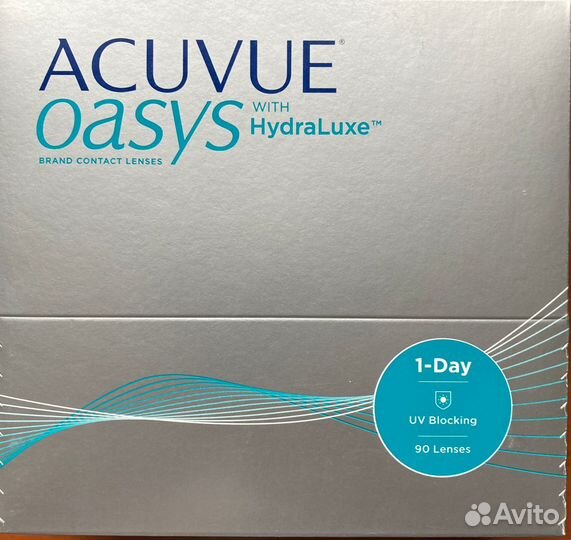 Линзы 1-Day Acuvue Oasys with Hydraluxe, 90 шт