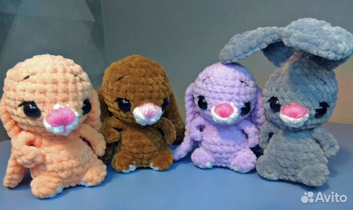 Вязанные игрушки (мишки, зайки, драконы)