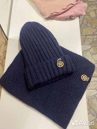 Комплект шапка и снуд для мальчика