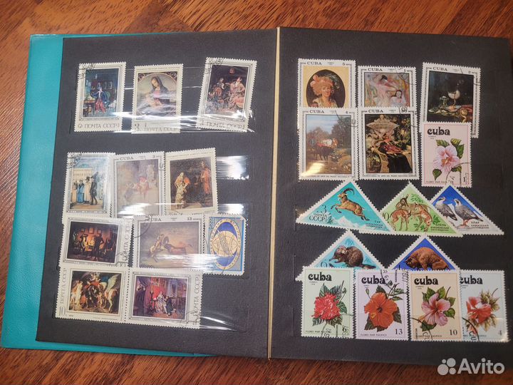 Альбом марок коллекция марки СССР и др. страны