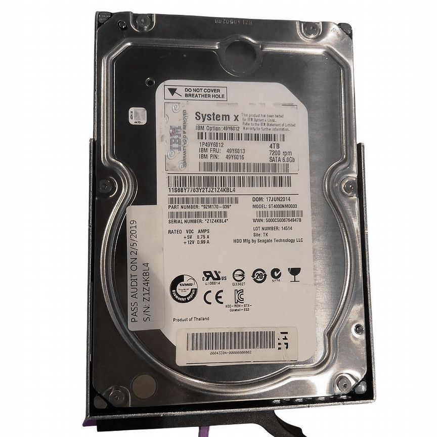 [49Y6016] Жесткий Диск Ibm 4tb Sata3 3,5" Hdd 49y6016