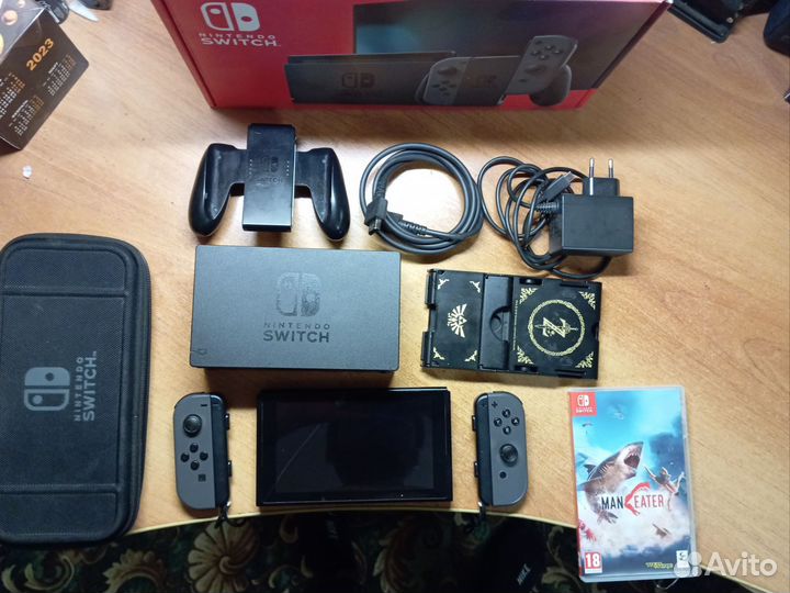 Nintendo switch 3-я ревизия+48 игр