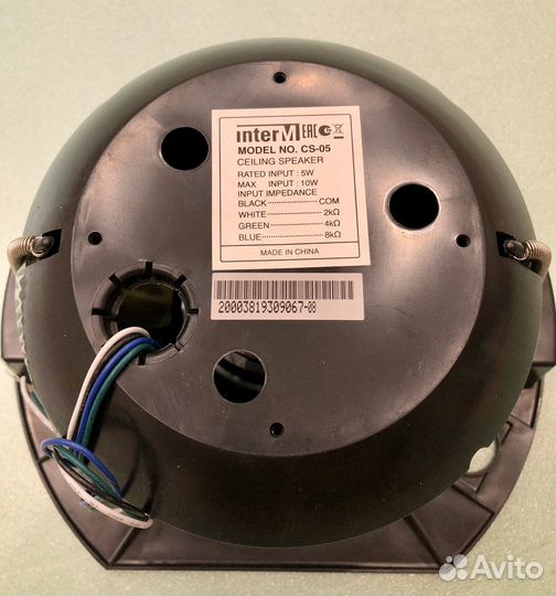 Inter-M CS-05W потолочный громкоговоритель 5 Вт