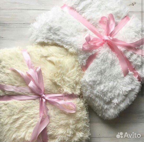 Пушистые пледы травка 150х200 200х220 220х240