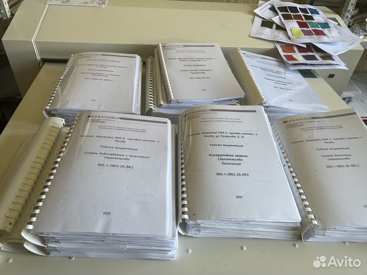 Печать и брошюровка, чертежей, документов, лекал