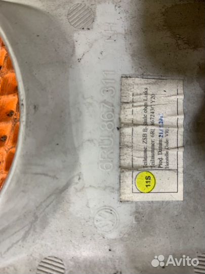 Обшивка салона Volkswagen Polo V 1.6 cfna 2011