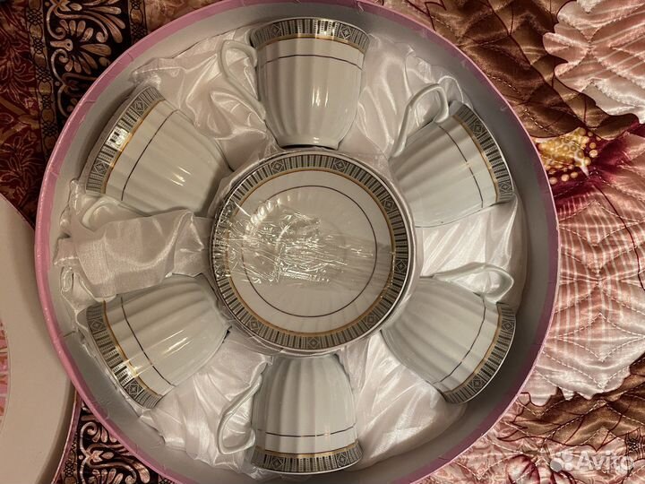 Сервиз чайный, кофейный, новый в коробке