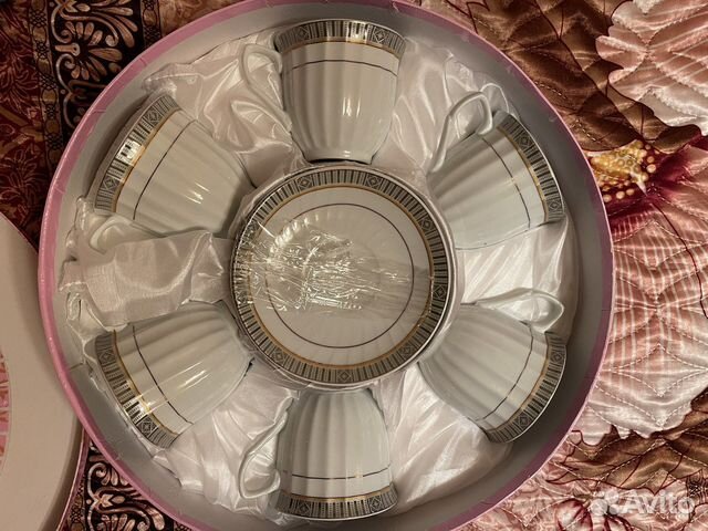 Сервиз чайный, кофейный, новый в коробке