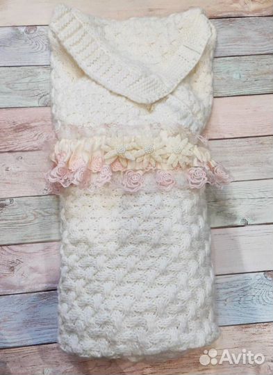 Плед фирменный на выписку+подарки