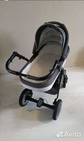 Коляска 2 в 1 adamex серая