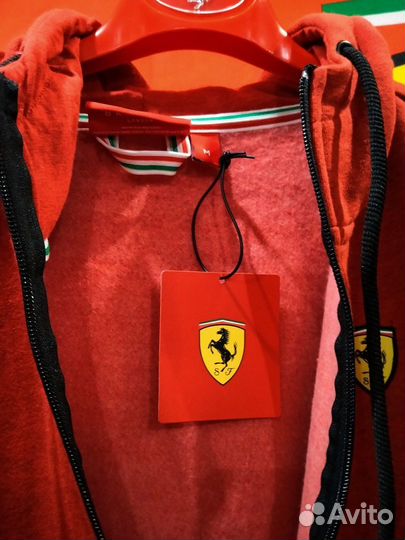 Олимпийка-толстовка Scuderia Ferrari красная тепла