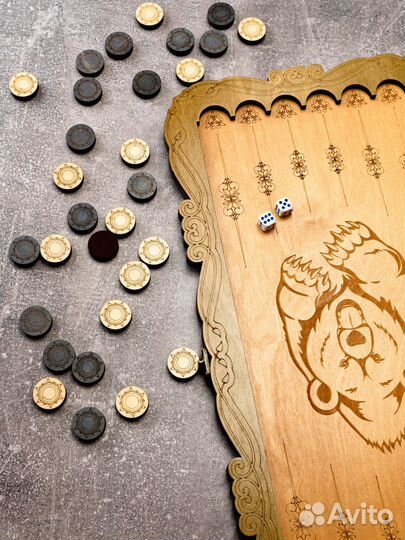 Нарды вдв 50 см Ручная сборка + чехол