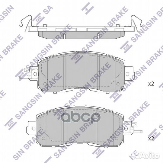 Колодки тормозные nissan teana III (J33) передн