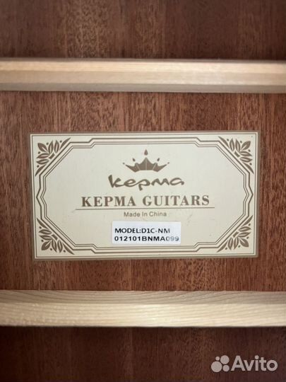 Акустическая гитара kepma d1c NM