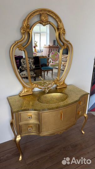 Тумба с раковиной и зекралом lineatre Savoy Италия