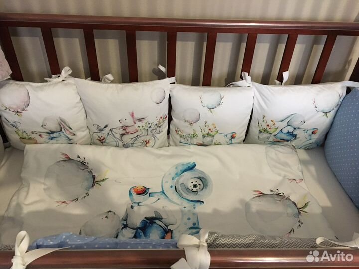 Бортики в детскую кроватку