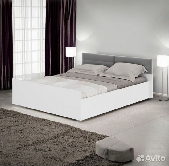 Фьюжн кровать 120х200 с мягким изголовьем