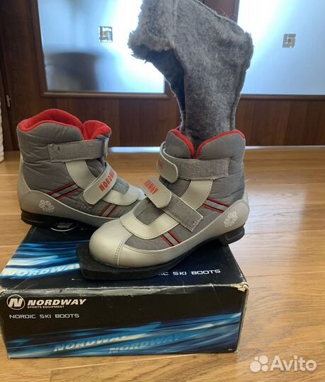 Лыжные ботинки 33размер
