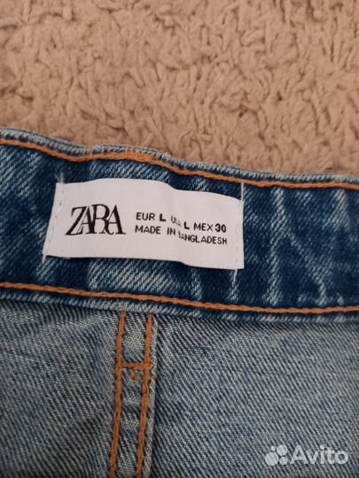 Джинсовая юбка миди 48 Zara