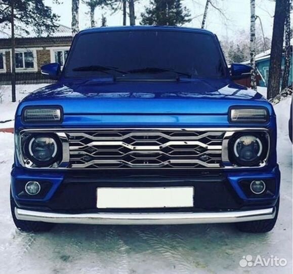 Решетка радиатора ваз 2121 Raptor, хром