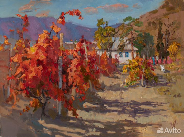 516 Красные виноградники, кисти А. Давыдченко