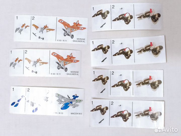 Вкладыши и яйца от Киндер- сюрприза 90-е