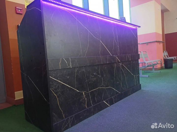 Стойка ресепшен для администратора Эконом угловой