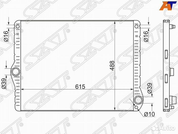 Радиатор BMW 5-Series 09-17