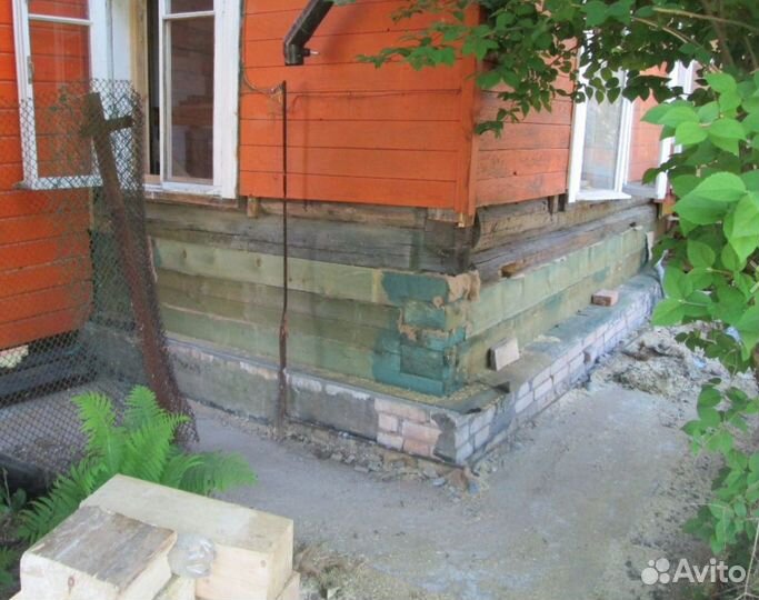 Подъем домов замена венцов