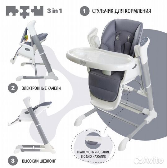 Стульчик для кормления Nuovita Unico 3в1