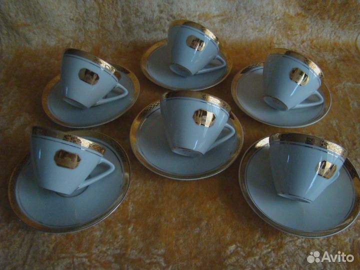 Редкость. ленинград.6 Кофейных пар. лфз 1960 годы