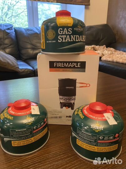 Полевая кухня газовая + 3 балона