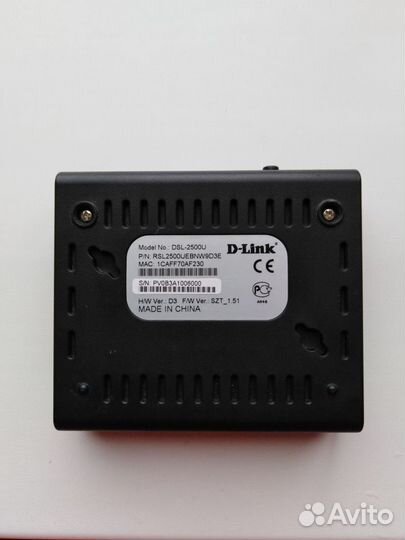 Роутер d-link dsl 2500u