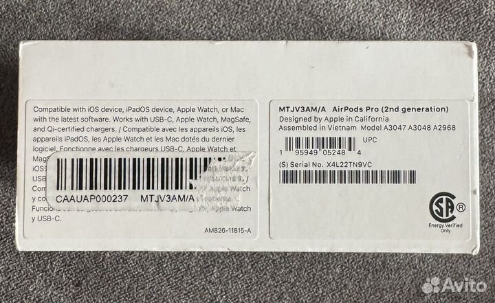 Беспроводные наушники apple airpods pro 2