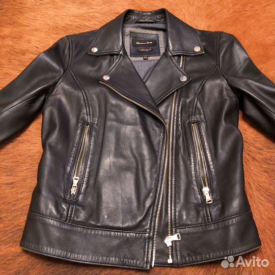 Кожаная куртка Massimo Dutti