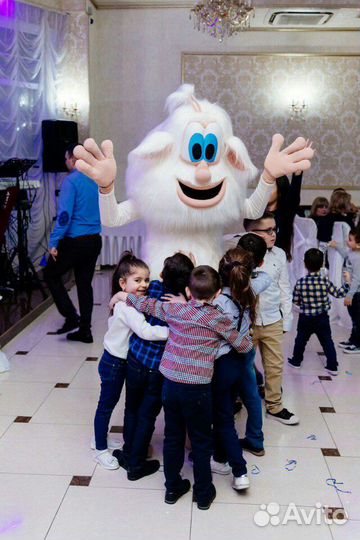 Детский аниматор, ростовые куклы, белый медведь
