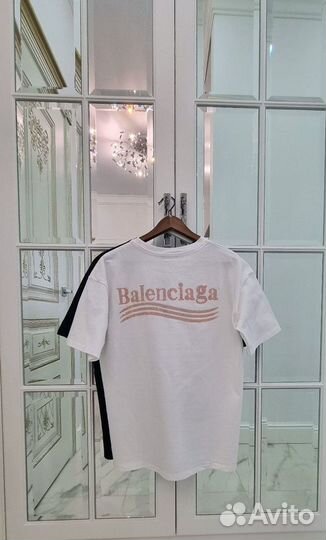 Футболки женские Balenciaga, Loewe белые черные