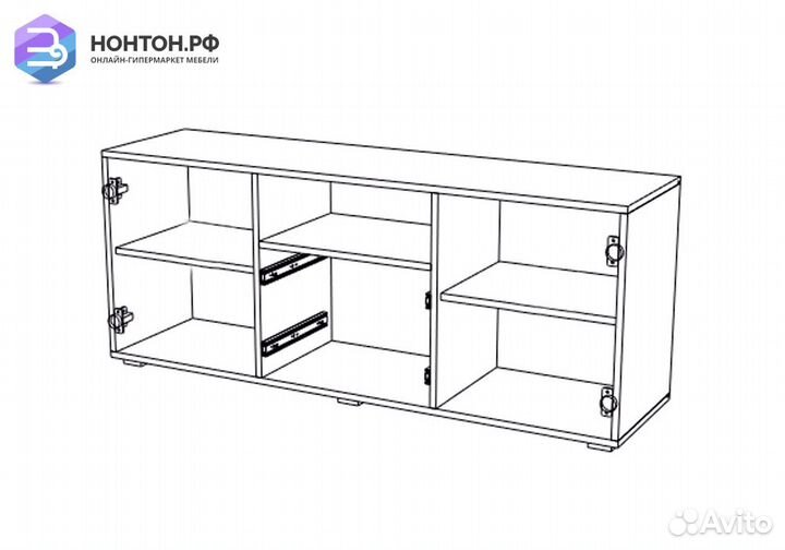 Тв-тумба Асти №6 дуб сонома / венге