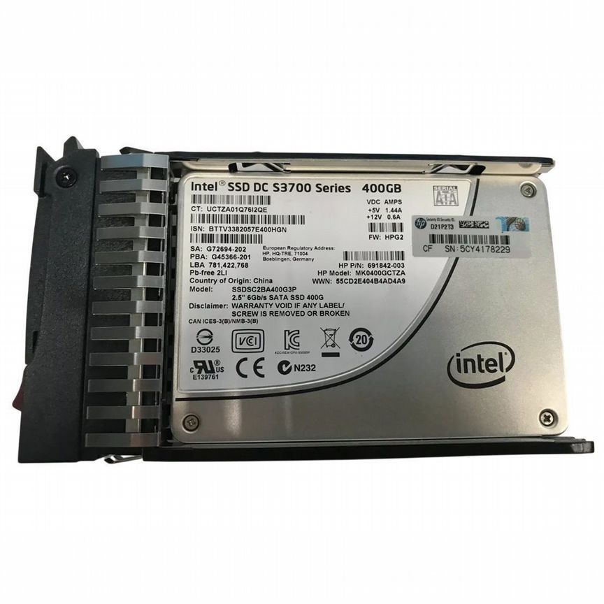 [730153-001] Жесткий Диск Hp 400gb Sata3 2,5" Ssd 730153-001