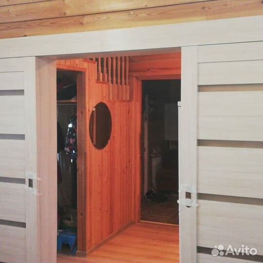 Двери-купе двупольные с установкой